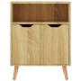 Credenza Rovere Sonoma 60x30x72 cm in Legno Multistrato