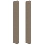 Testiera ad Orecchio Tortora 183x16x118/128 cm in Tessuto