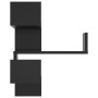 Scaffale Angolare a Muro Nero 40x40x50 cm Legno Multistrato