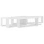 Mensole Parete a Cubo 6pz Bianche 60x15x23 cm Legno Multistrato