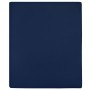 Lenzuola con Angoli Jersey 2pz Blu Marino 140x200 cm Cotone