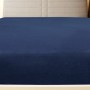 Lenzuola con Angoli Jersey 2pz Blu Marino 140x200 cm Cotone