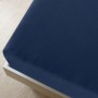 Lenzuola con Angoli Jersey 2pz Blu Marino 140x200 cm Cotone