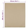 Lenzuola con Angoli Jersey 2pz Tortora 90x200 cm Cotone