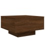 Tavolino da Salotto Rovere Marrone 55x55x31cm Legno Multistrato