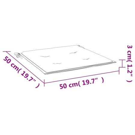 Cuscini per Pallet 6 pz Blu Marino 50x50x3 cm in Tessuto Oxford