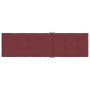 Cuscino per Sdraio Rosso Vino Mélange (75+105)x50x3 Tessuto