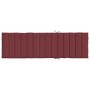 Lettino Prendisole con Cuscino Rosso Vino Mélange 200x60x4 cm