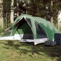 Tenda da Campeggio a Cabina per 4 Persone Verde Impermeabile