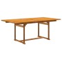 Set Pranzo da Giardino 5pz Legno Massello di Acacia e Textilene