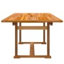 Set Pranzo da Giardino 5pz Legno Massello di Acacia e Textilene