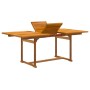 Set Pranzo da Giardino 5pz Legno Massello di Acacia e Textilene