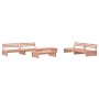 Set Divani Giardino 6 pz con Cuscini Legno Massello di Douglas