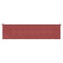 Cuscino per Panca Rosso Vino 200x50x3 cm in Tessuto Oxford