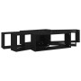 Mensole Parete a Cubo 6pz Nere 60x15x23 cm Legno Multistrato