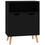 Credenza Nera 60x30x72 cm in Legno Multistrato