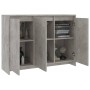 Credenza Grigio Cemento 102x33x75 cm in Truciolato