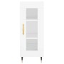 Credenza 34,5x34x180 cm in Legno Multistrato Bianco Lucido