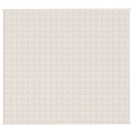 Coperta Ponderata Crema Chiaro 200x225 cm 9 kg Tessuto