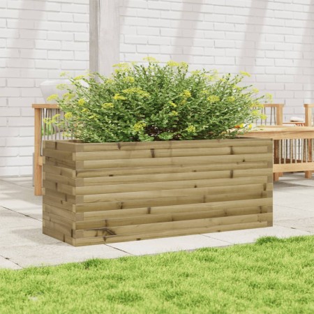 Fioriera da Giardino 110x40x46 cm in Legno di Pino Impregnato