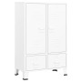 Armadio Industriale Bianco 67x35x107 cm in Acciaio