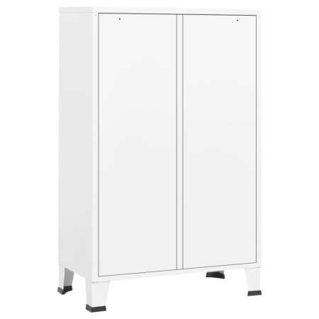 Armadio Industriale Bianco 67x35x107 cm in Acciaio