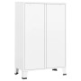 Armadio Industriale Bianco 67x35x107 cm in Acciaio