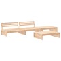 Set Divani da Giardino 4 pz con Cuscini in Legno Massello