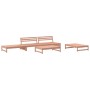 Set Divani Giardino 5 pz con Cuscini Legno Massello di Douglas