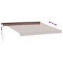 Tenda da Sole Retrattile Automatica con LED Marrone 400x300 cm