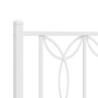 Testiera in Metallo Bianco 160 cm