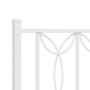 Testiera in Metallo Bianco 140 cm