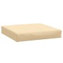 Cuscino per Pallet Beige Mélange 60x60x10 cm in Tessuto