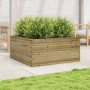 Fioriera da Giardino 100x100x46 cm in Legno di Pino Impregnato