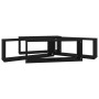 Mensole Parete a Cubo 4pz Nere 60x15x23 cm Legno Multistrato