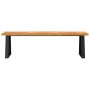 Panca con Bordi Vivi 160 cm in Legno Massello di Acacia
