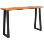 Tavolo Consolle Bordi Vivi 140x40x80 cm Legno Massello Acacia