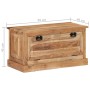 Panca con Scarpiera 85x40x45 cm in Legno Massello di Acacia