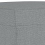 Set di Divani 3 pz con Cuscini Grigio Chiaro in Tessuto