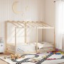 Letto per Bambini con Tetto 90x200 cm in Legno Massello di Pino