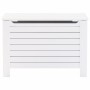 Contenitore con Coperchio RANA Bianco 80x49x54 cm Massello Pino
