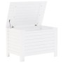 Contenitore con Coperchio RANA Bianco 80x49x54 cm Massello Pino