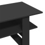 Tavolino da Salotto Nero 102x55x42 cm in Legno Multistrato