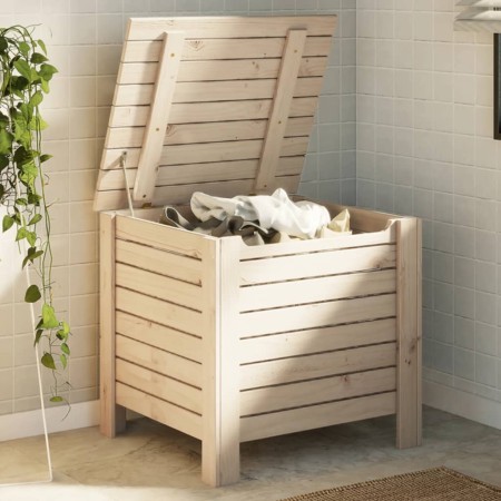 Contenitore con Coperchio RANA 60x49x54 cm Legno Massello Pino