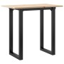 Tavolo da Pranzo Telaio a O 80x50x75,5 cm Massello Pino e Ghisa