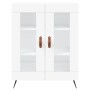 Credenza Bianca 69,5x34x180 cm in Legno Multistrato