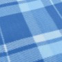 Tovaglia da Picnic Pieghevole A Quadri Blu 200x200 cm Velluto