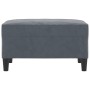 Poggiapiedi Grigio Scuro 70x55x41 cm in Velluto