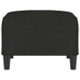 Poggiapiedi Nero 70x55x41 cm in Tessuto