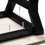 Tavolino Salotto Telaio a Y 40x40x35,5cm Massello Pino e Ghisa